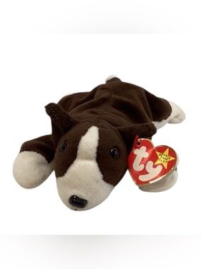 🦄 TY “Bruno” Beanie Baby Dog - NWT